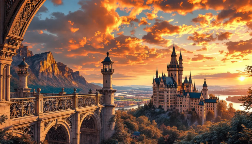 A breathtaking view from Queen Mary's Bridge overlooking Neuschwanstein Castle.