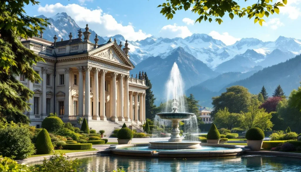 A scenic view of Linderhof Palace, a popular tourist destination. How do I get tickets to Linderhof Palace?