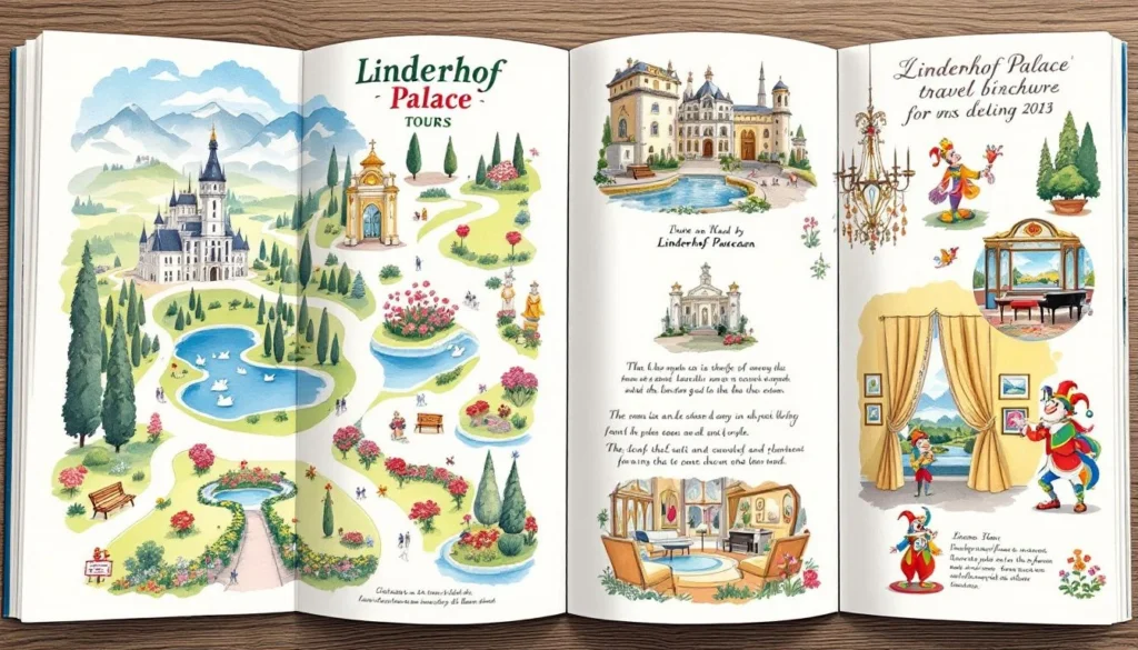 An informative guide showing what your ticket includes for Linderhof Palace tours.