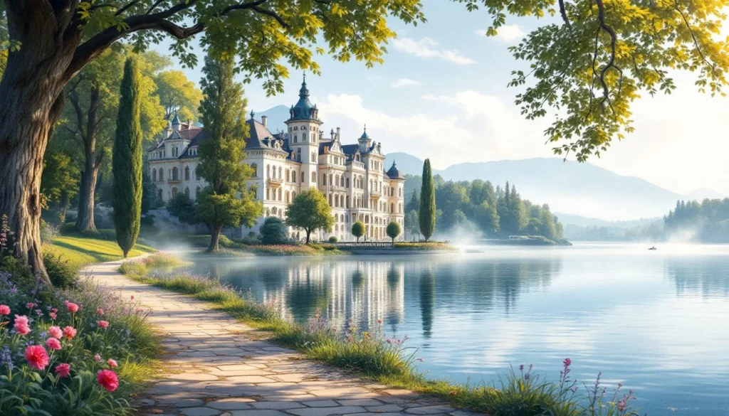 Discover Herrenchiemsee: Ludwig II's Bavarian Versailles Guide 1 A scenic view of Herrenchiemsee Palace, resembling a Bavarian Versailles.
